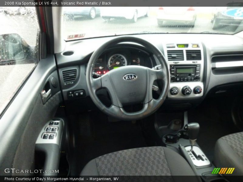 Volcanic Red Metallic / Black 2008 Kia Sportage LX V6 4x4