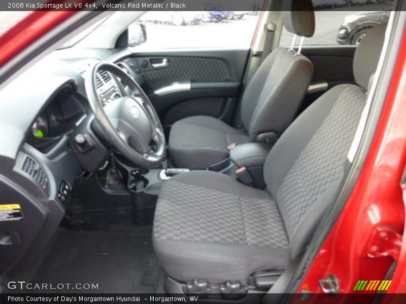Volcanic Red Metallic / Black 2008 Kia Sportage LX V6 4x4