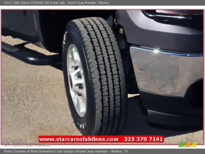 Storm Gray Metallic / Ebony 2011 GMC Sierra 2500HD SLE Crew Cab