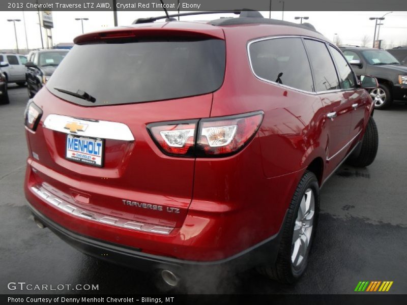 Crystal Red Tintcoat / Ebony 2013 Chevrolet Traverse LTZ AWD