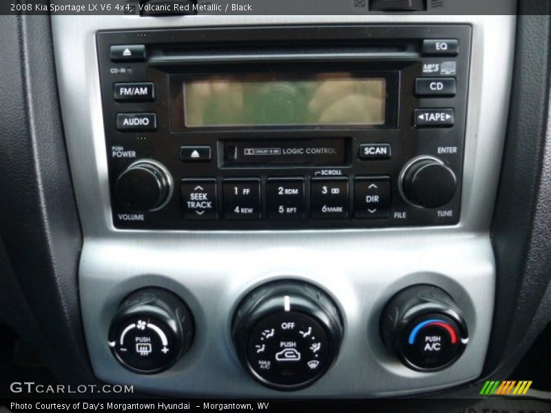 Volcanic Red Metallic / Black 2008 Kia Sportage LX V6 4x4