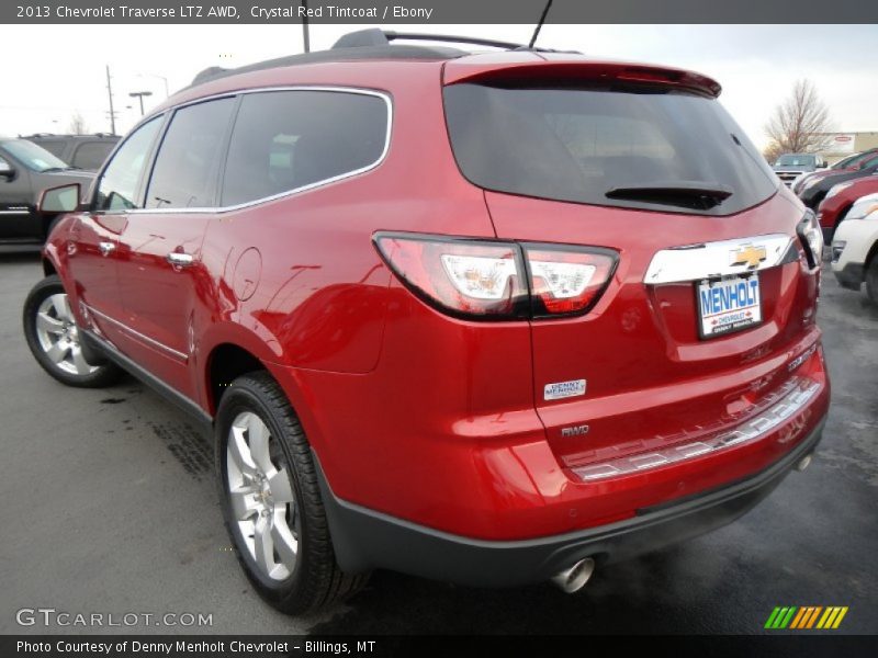 Crystal Red Tintcoat / Ebony 2013 Chevrolet Traverse LTZ AWD