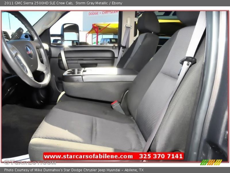 Storm Gray Metallic / Ebony 2011 GMC Sierra 2500HD SLE Crew Cab