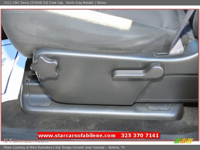 Storm Gray Metallic / Ebony 2011 GMC Sierra 2500HD SLE Crew Cab