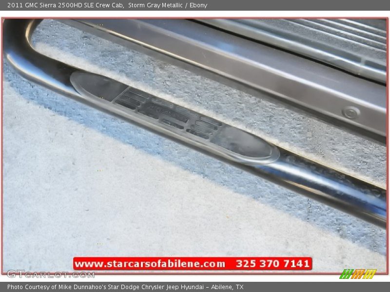 Storm Gray Metallic / Ebony 2011 GMC Sierra 2500HD SLE Crew Cab