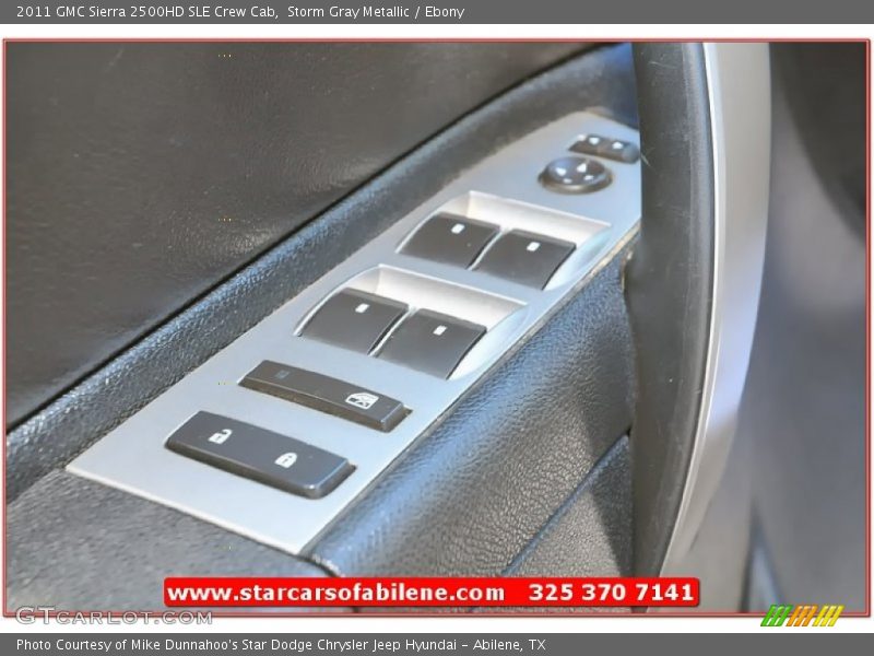 Storm Gray Metallic / Ebony 2011 GMC Sierra 2500HD SLE Crew Cab