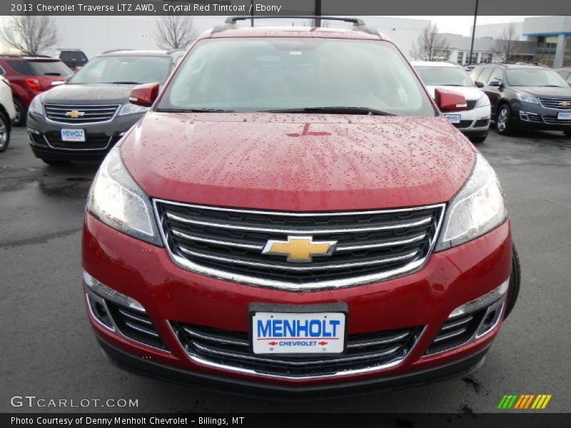 Crystal Red Tintcoat / Ebony 2013 Chevrolet Traverse LTZ AWD
