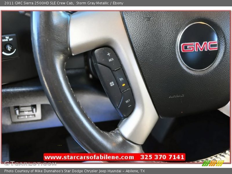 Storm Gray Metallic / Ebony 2011 GMC Sierra 2500HD SLE Crew Cab