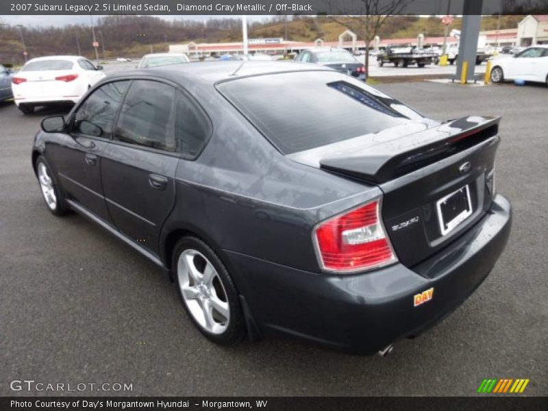 Diamond Gray Metallic / Off-Black 2007 Subaru Legacy 2.5i Limited Sedan