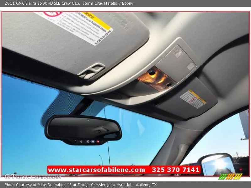 Storm Gray Metallic / Ebony 2011 GMC Sierra 2500HD SLE Crew Cab
