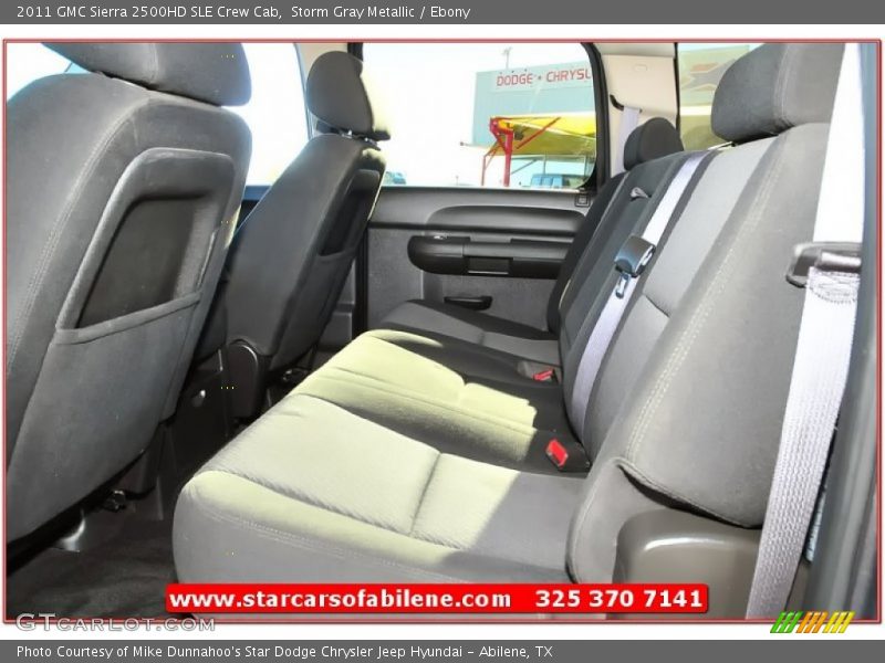 Storm Gray Metallic / Ebony 2011 GMC Sierra 2500HD SLE Crew Cab