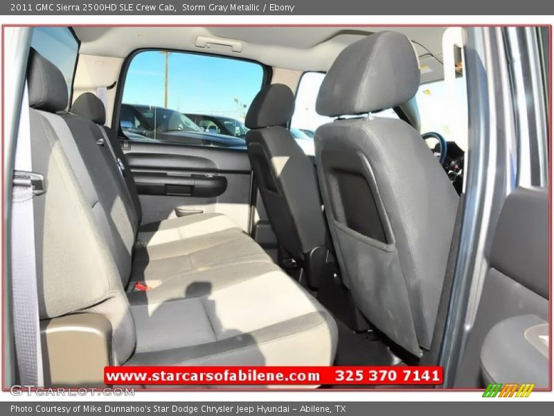 Storm Gray Metallic / Ebony 2011 GMC Sierra 2500HD SLE Crew Cab