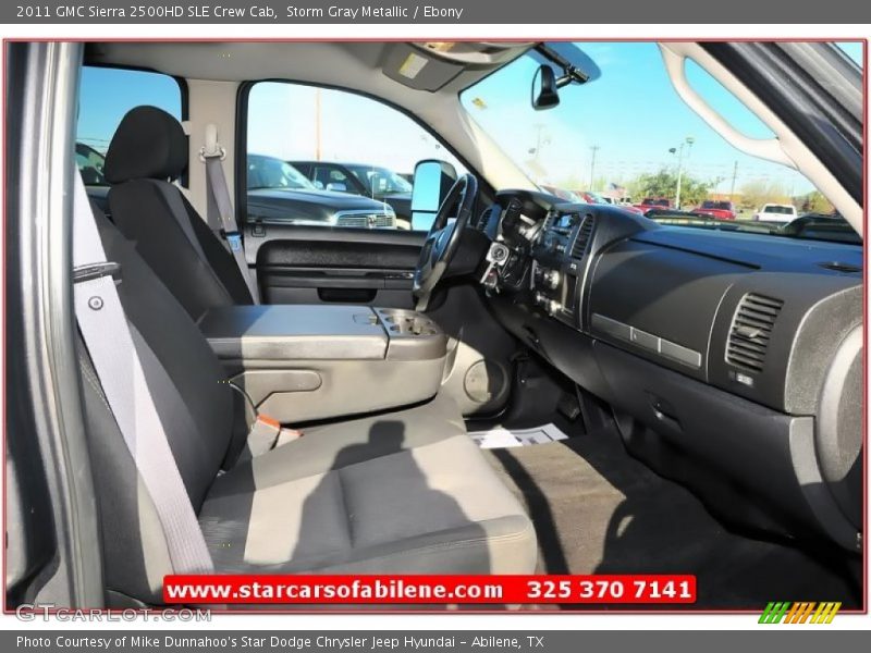 Storm Gray Metallic / Ebony 2011 GMC Sierra 2500HD SLE Crew Cab