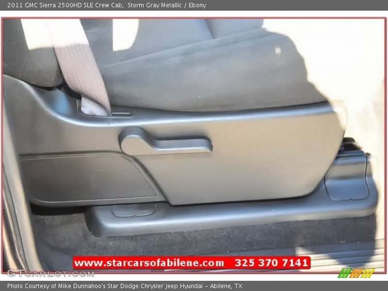 Storm Gray Metallic / Ebony 2011 GMC Sierra 2500HD SLE Crew Cab