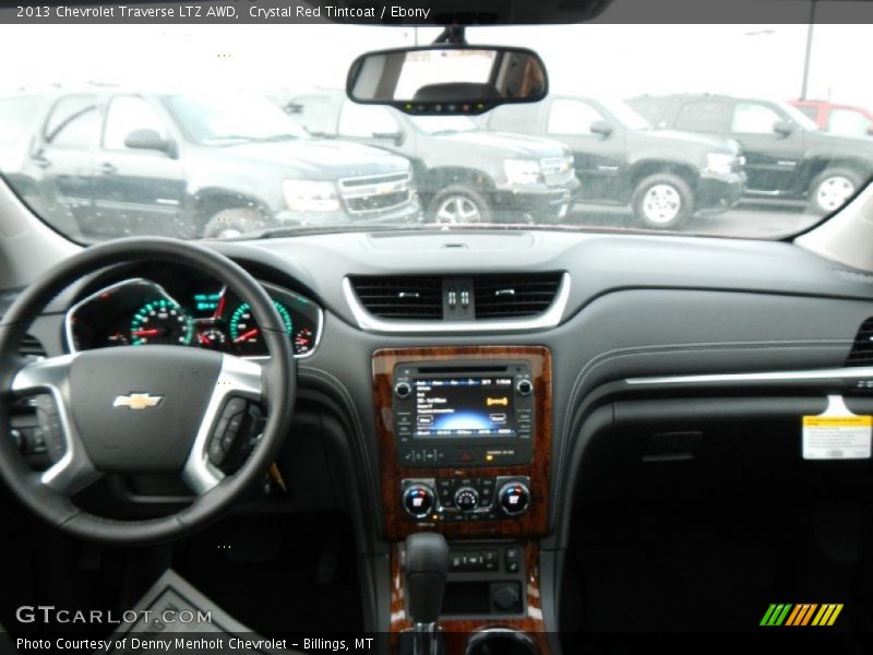 Crystal Red Tintcoat / Ebony 2013 Chevrolet Traverse LTZ AWD