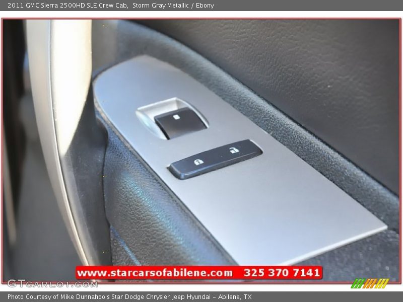 Storm Gray Metallic / Ebony 2011 GMC Sierra 2500HD SLE Crew Cab