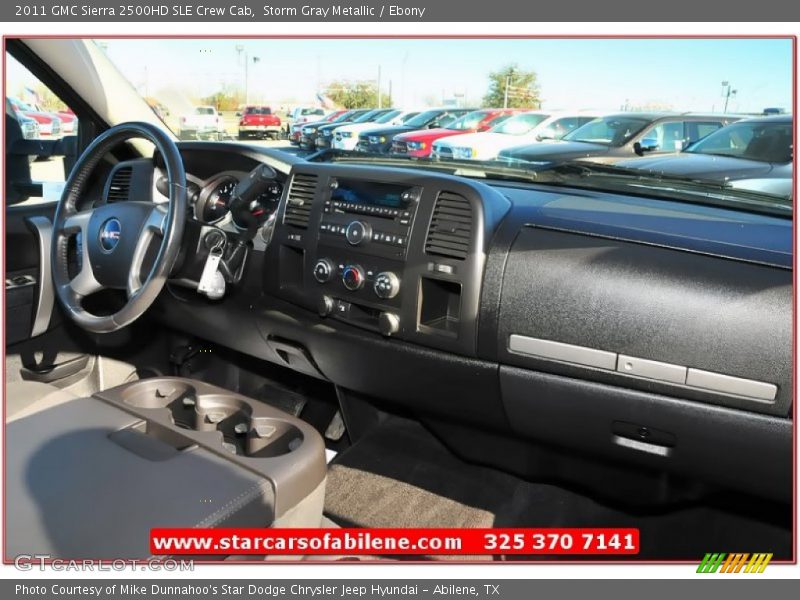 Storm Gray Metallic / Ebony 2011 GMC Sierra 2500HD SLE Crew Cab