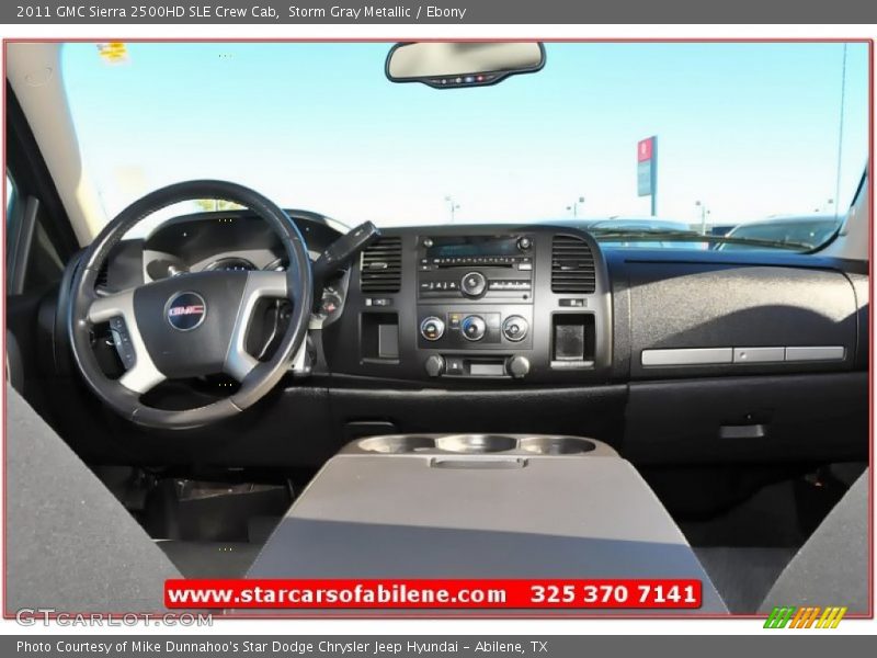 Storm Gray Metallic / Ebony 2011 GMC Sierra 2500HD SLE Crew Cab