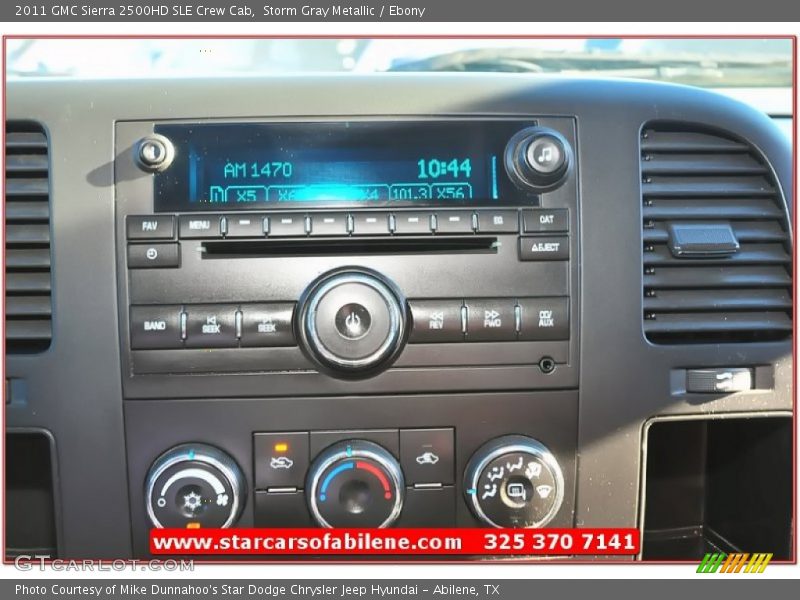 Storm Gray Metallic / Ebony 2011 GMC Sierra 2500HD SLE Crew Cab