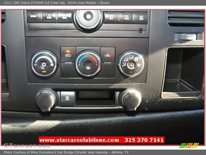 Storm Gray Metallic / Ebony 2011 GMC Sierra 2500HD SLE Crew Cab