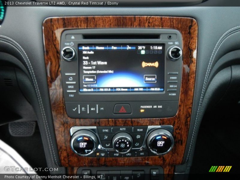 Controls of 2013 Traverse LTZ AWD