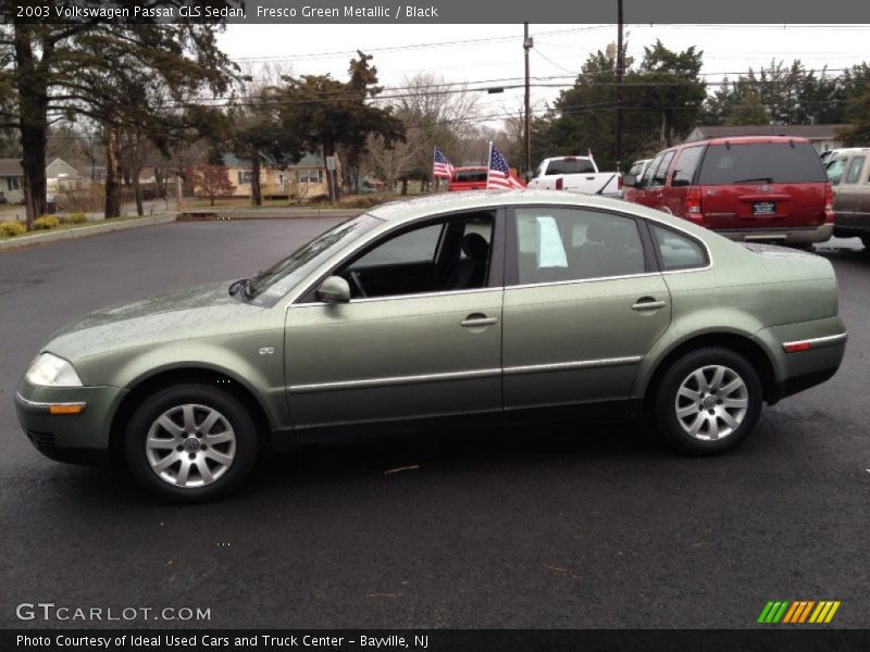 Fresco Green Metallic / Black 2003 Volkswagen Passat GLS Sedan