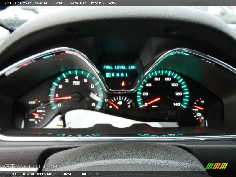 Crystal Red Tintcoat / Ebony 2013 Chevrolet Traverse LTZ AWD