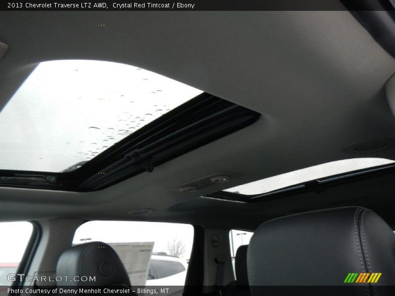 Sunroof of 2013 Traverse LTZ AWD