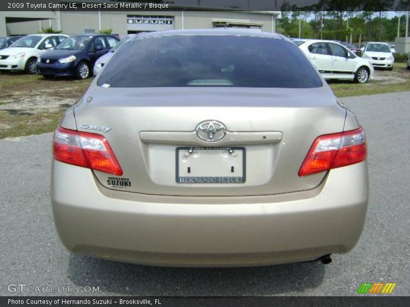Desert Sand Metallic / Bisque 2009 Toyota Camry LE