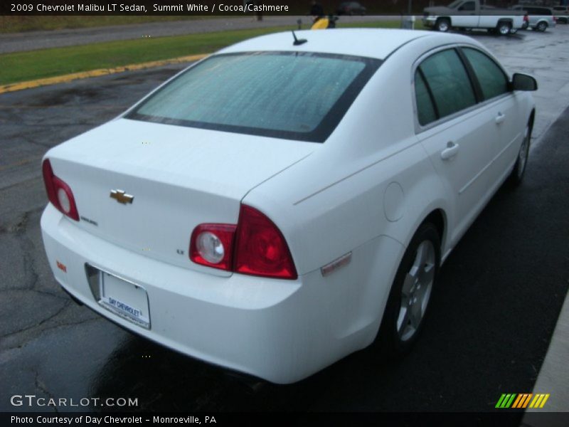 Summit White / Cocoa/Cashmere 2009 Chevrolet Malibu LT Sedan