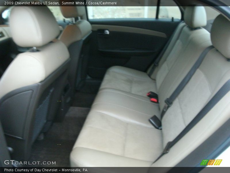 Summit White / Cocoa/Cashmere 2009 Chevrolet Malibu LT Sedan