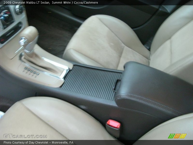 Summit White / Cocoa/Cashmere 2009 Chevrolet Malibu LT Sedan