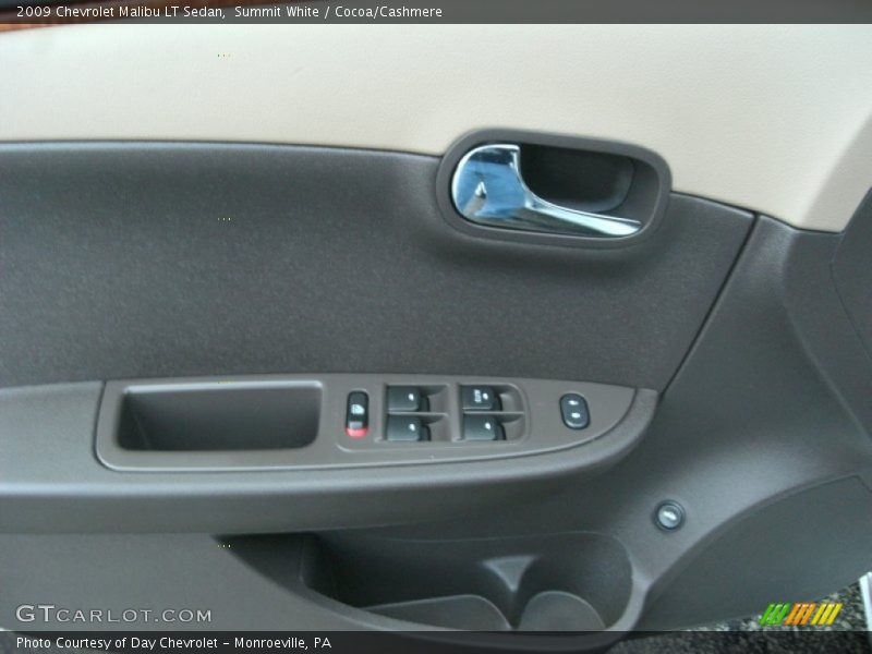 Summit White / Cocoa/Cashmere 2009 Chevrolet Malibu LT Sedan