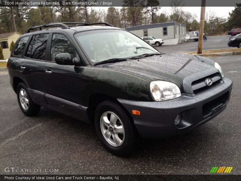 Dark Emerald Green / Beige 2006 Hyundai Santa Fe Limited