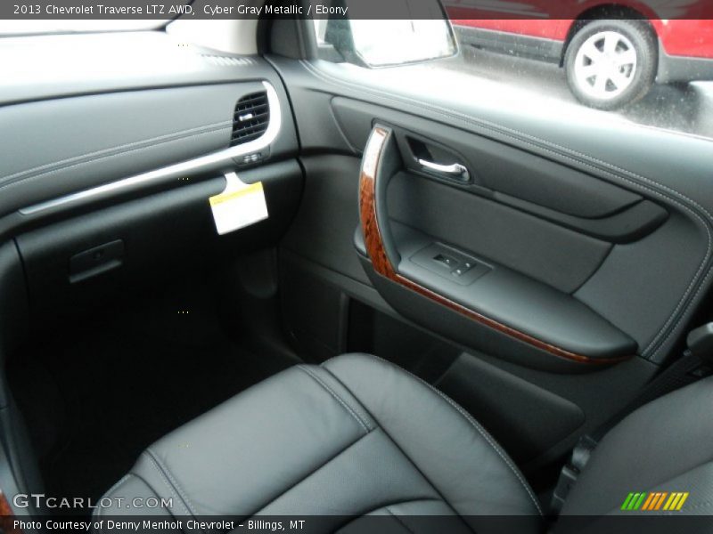 Cyber Gray Metallic / Ebony 2013 Chevrolet Traverse LTZ AWD