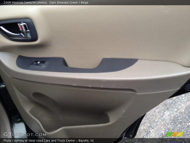 Dark Emerald Green / Beige 2006 Hyundai Santa Fe Limited