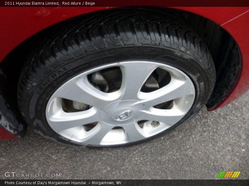 Red Allure / Beige 2011 Hyundai Elantra Limited