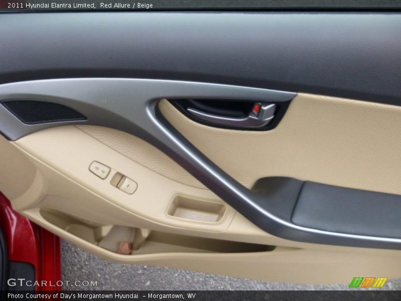 Red Allure / Beige 2011 Hyundai Elantra Limited