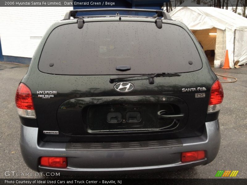 Dark Emerald Green / Beige 2006 Hyundai Santa Fe Limited