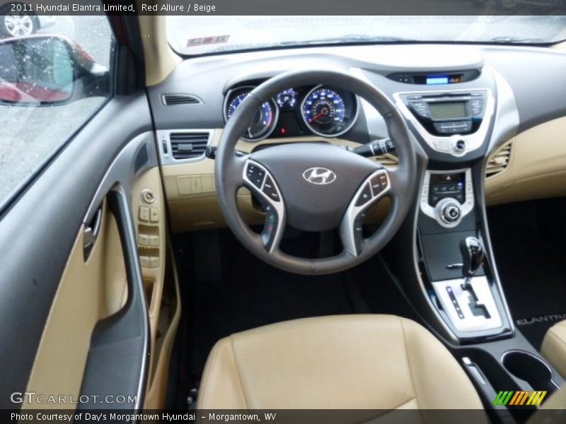 Red Allure / Beige 2011 Hyundai Elantra Limited