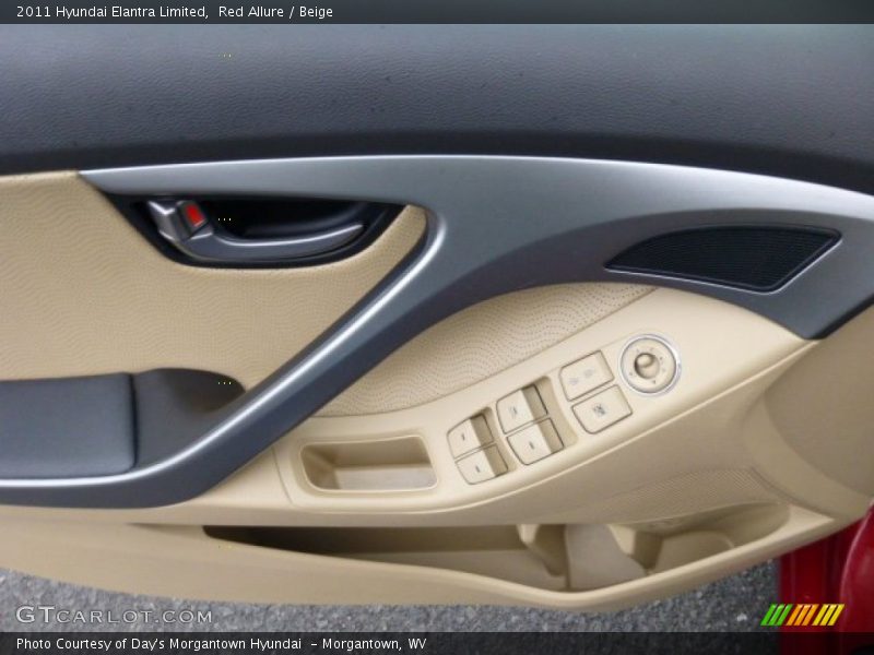 Red Allure / Beige 2011 Hyundai Elantra Limited