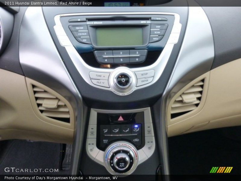 Red Allure / Beige 2011 Hyundai Elantra Limited