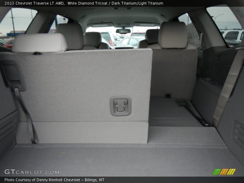 White Diamond Tricoat / Dark Titanium/Light Titanium 2013 Chevrolet Traverse LT AWD