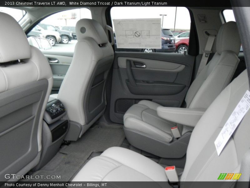 White Diamond Tricoat / Dark Titanium/Light Titanium 2013 Chevrolet Traverse LT AWD