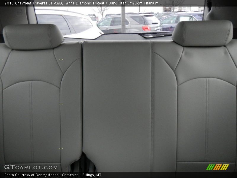 White Diamond Tricoat / Dark Titanium/Light Titanium 2013 Chevrolet Traverse LT AWD