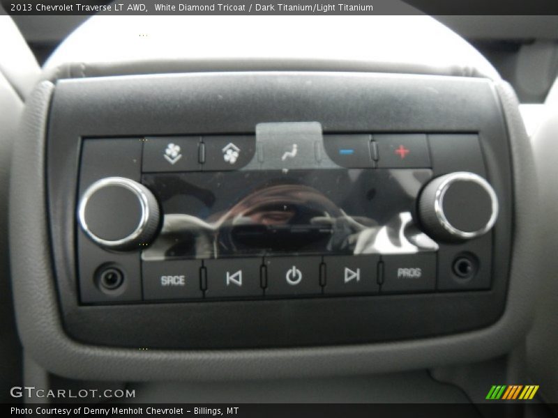 White Diamond Tricoat / Dark Titanium/Light Titanium 2013 Chevrolet Traverse LT AWD