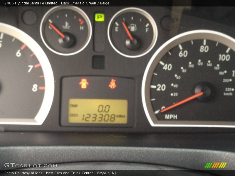 Dark Emerald Green / Beige 2006 Hyundai Santa Fe Limited
