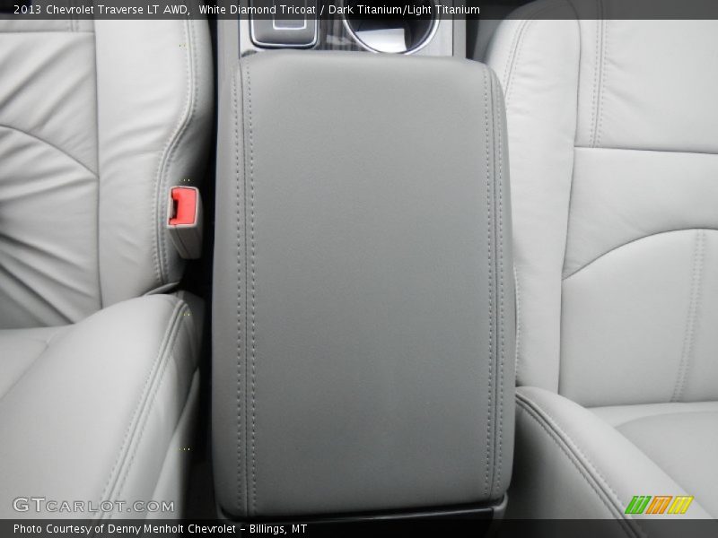 White Diamond Tricoat / Dark Titanium/Light Titanium 2013 Chevrolet Traverse LT AWD