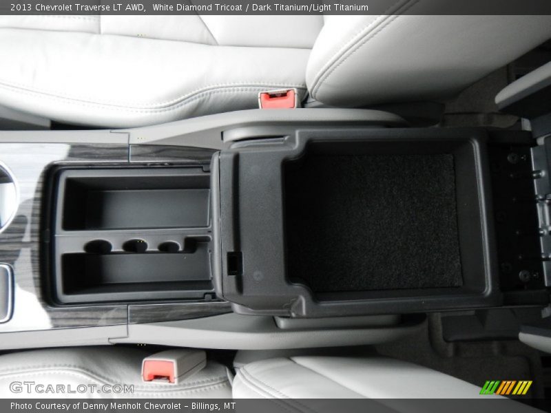 White Diamond Tricoat / Dark Titanium/Light Titanium 2013 Chevrolet Traverse LT AWD