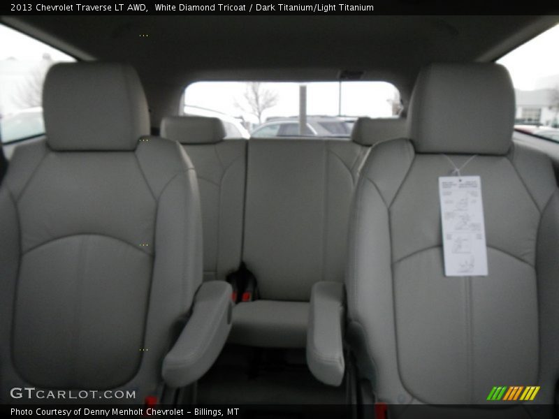 White Diamond Tricoat / Dark Titanium/Light Titanium 2013 Chevrolet Traverse LT AWD